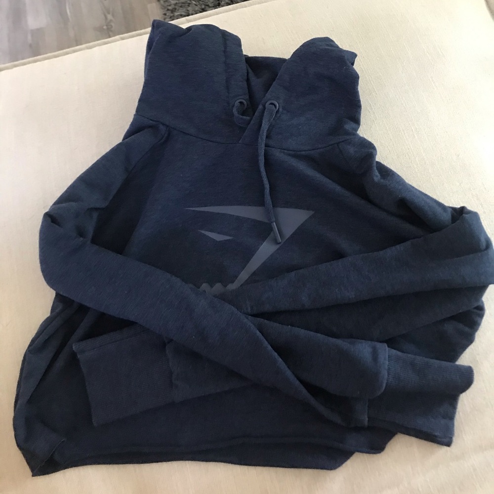 Long sleeve gymshark crop hoodie